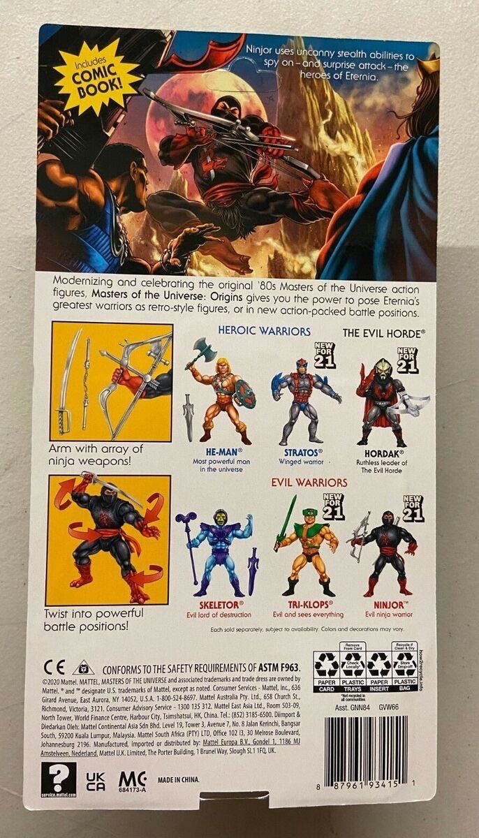 MOTU Origins: Ninjor - Mattel (Master Of The Universe: Origins) action figure collectible - Main Image 2