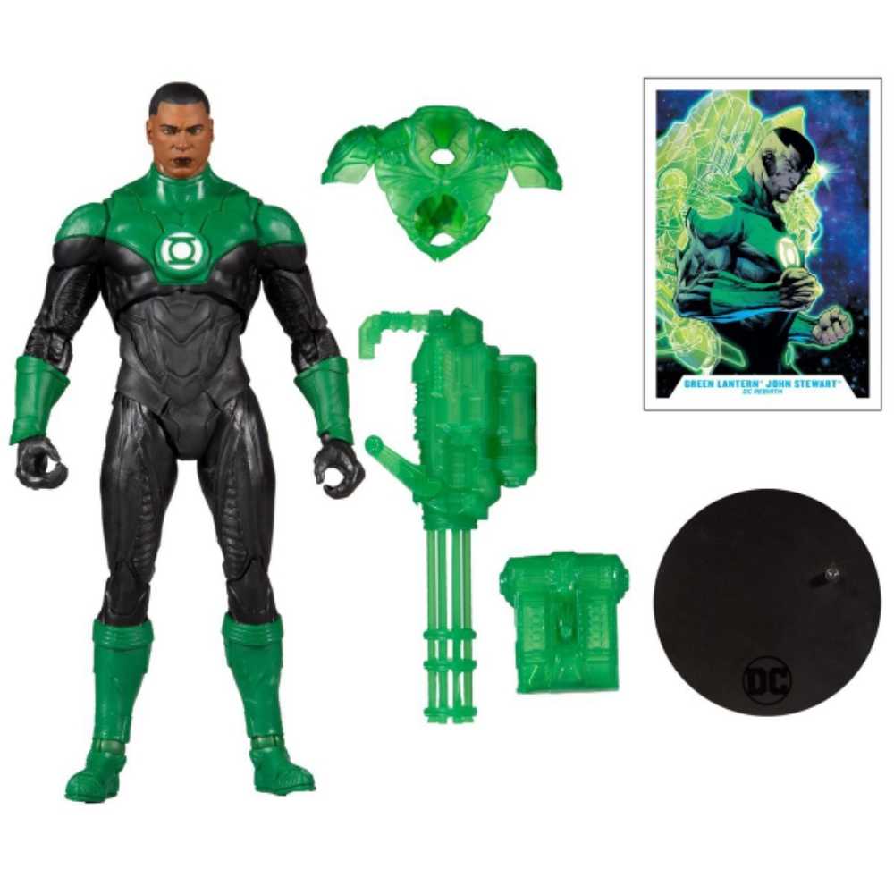 John Stewart - DC - GREEN LANTERN CORPS (Green Lantern Corps.) action figure collectible [Barcode 787926151312] - Main Image 3
