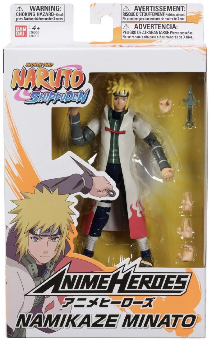Namikaze Minato - Ban Dai (Anime Heroes) action figure collectible [Barcode 045557369057] - Main Image 2