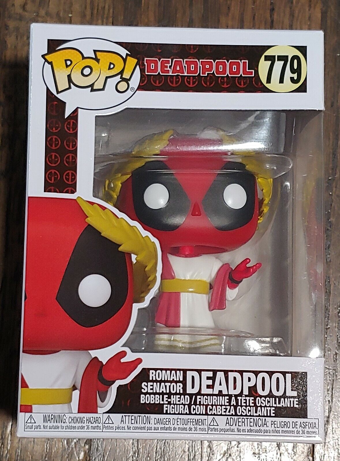 Deadpool Funko Pop! - Deadpool - Roman Senator #779 - Funko (Marvel: Deadpool 30th Anniversary (Nerdy 30)) action figure collectible [Barcode 889698546577] - Main Image 4