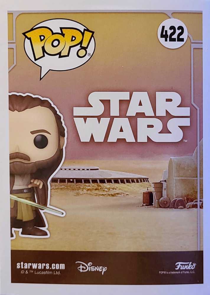 Pop: Star Wars- Qui-gon Jinn Funko 422 - Funko (Star Wars Episode I The Phantom Menace) action figure collectible [Barcode 889698555616] - Main Image 2
