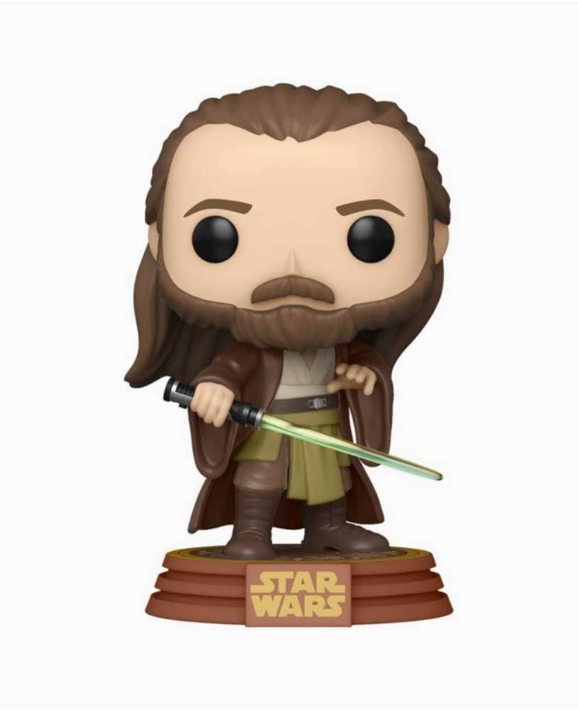 Pop: Star Wars- Qui-gon Jinn Funko 422 - Funko (Star Wars Episode I The Phantom Menace) action figure collectible [Barcode 889698555616] - Main Image 3