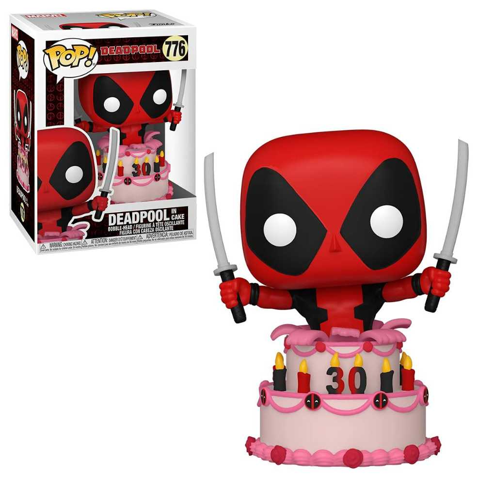 Marvel: Funko Pop! Deadpool - Deadpool In 30th Cake #776 - Funk Pop! Deadpool (Funko Pop) action figure collectible [Barcode 889698546546] - Main Image 2