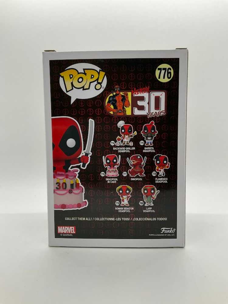 Marvel: Funko Pop! Deadpool - Deadpool In 30th Cake #776 - Funk Pop! Deadpool (Funko Pop) action figure collectible [Barcode 889698546546] - Main Image 4