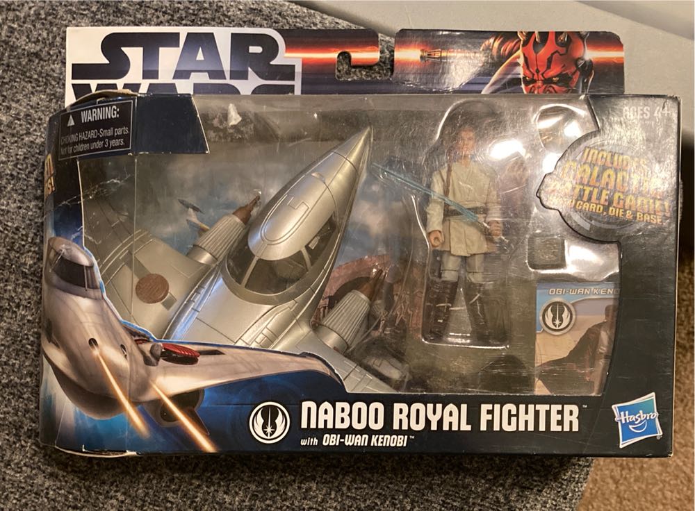 Naboo Royal Fighter w/ Obi-wan Kenobi - Star Wars - Hasbro (Star Wars) action figure collectible [Barcode 653569683964] - Main Image 2