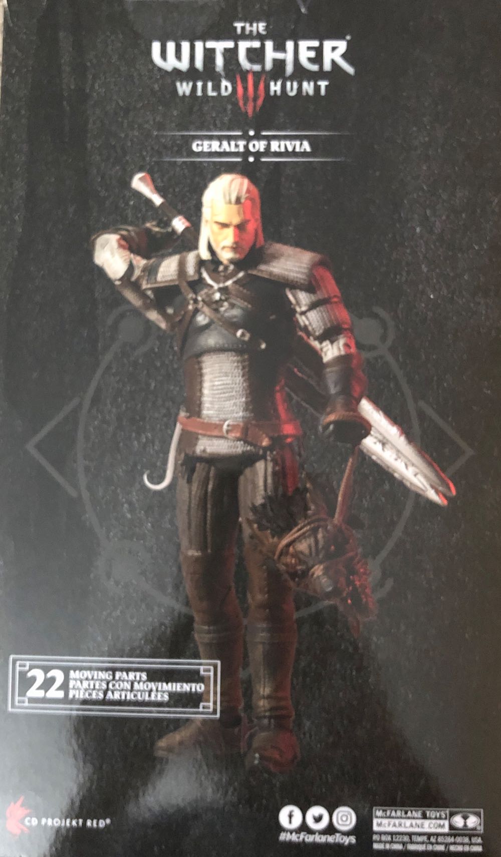 The Witcher Geralt of Rivera - McFarlane Toys (The Witcher 3: Wild Hunt) action figure collectible [Barcode 787926134018] - Main Image 2