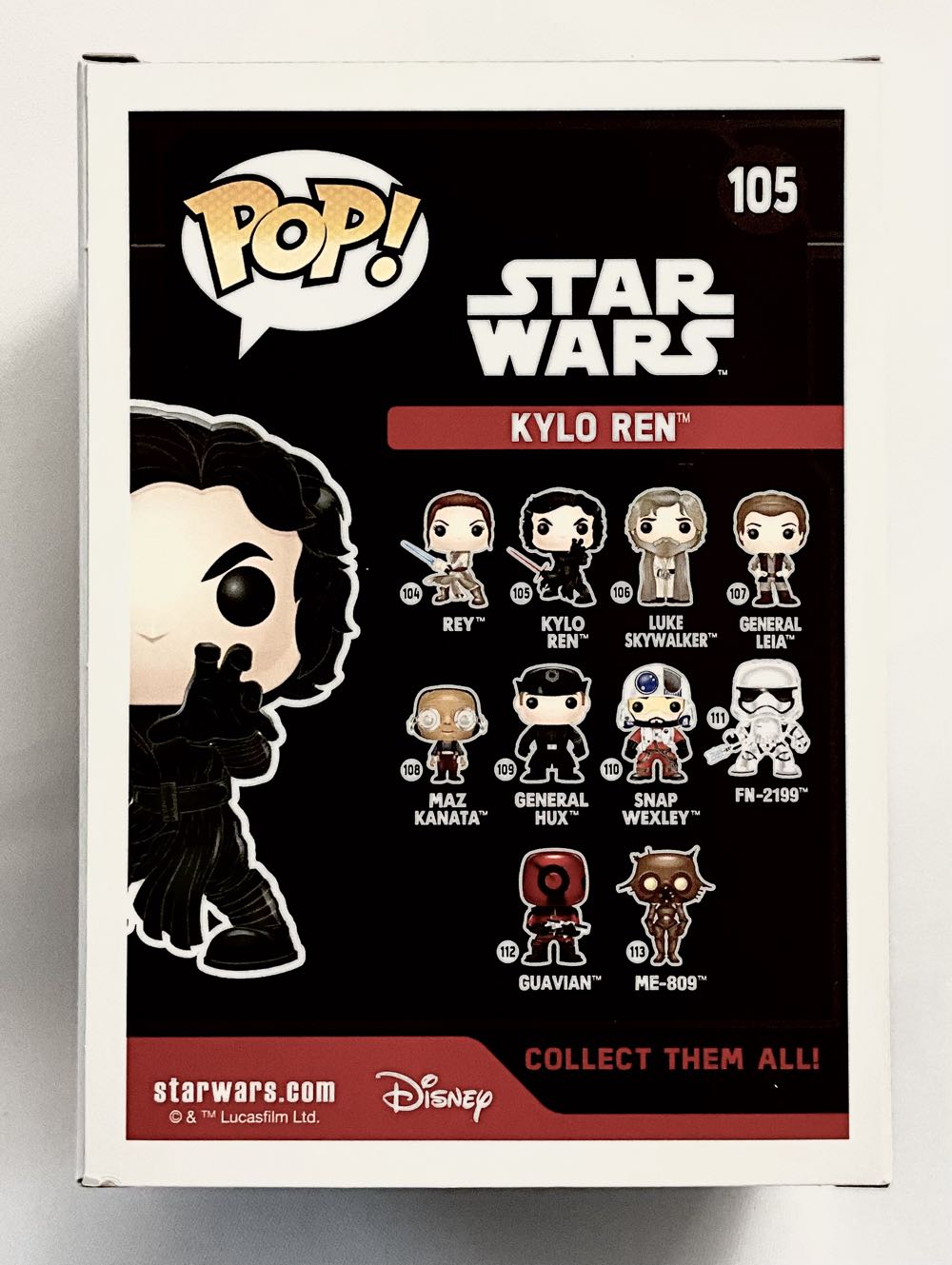 #105 Kylo Ren  (Funko Pop!) action figure collectible [Barcode 849803096199] - Main Image 2