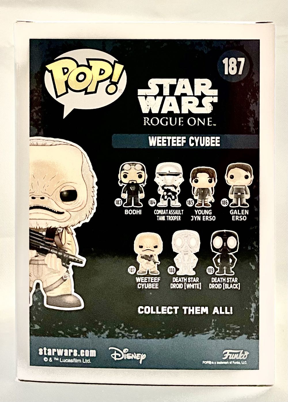 #187 Weeteef Cyubee  (Funko Pop!) action figure collectible [Barcode 889698148740] - Main Image 2