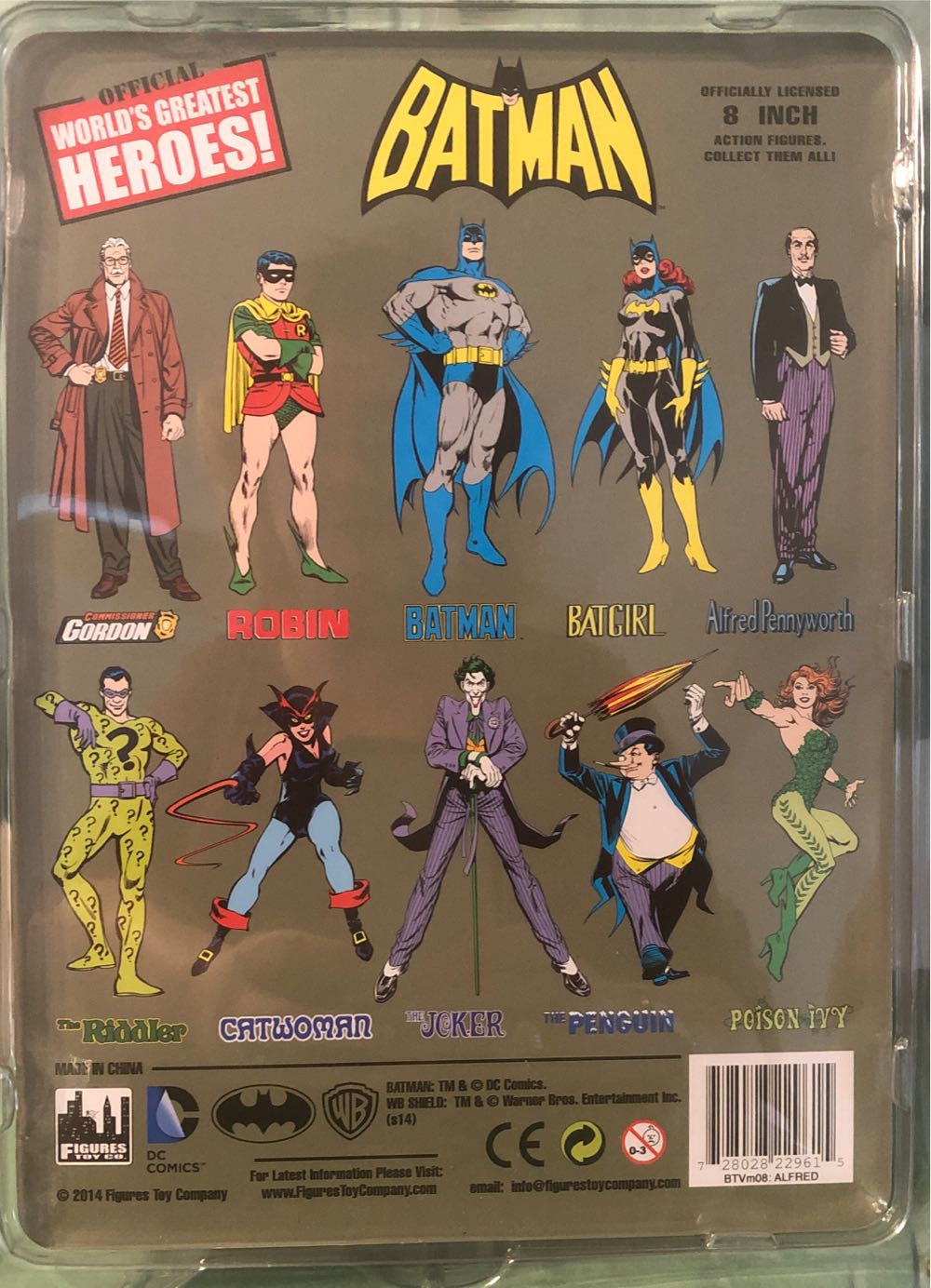 Alfred Pennyworth - Figures Toy Company (Batman Classic Tv Series) action figure collectible [Barcode 728028229615] - Main Image 2