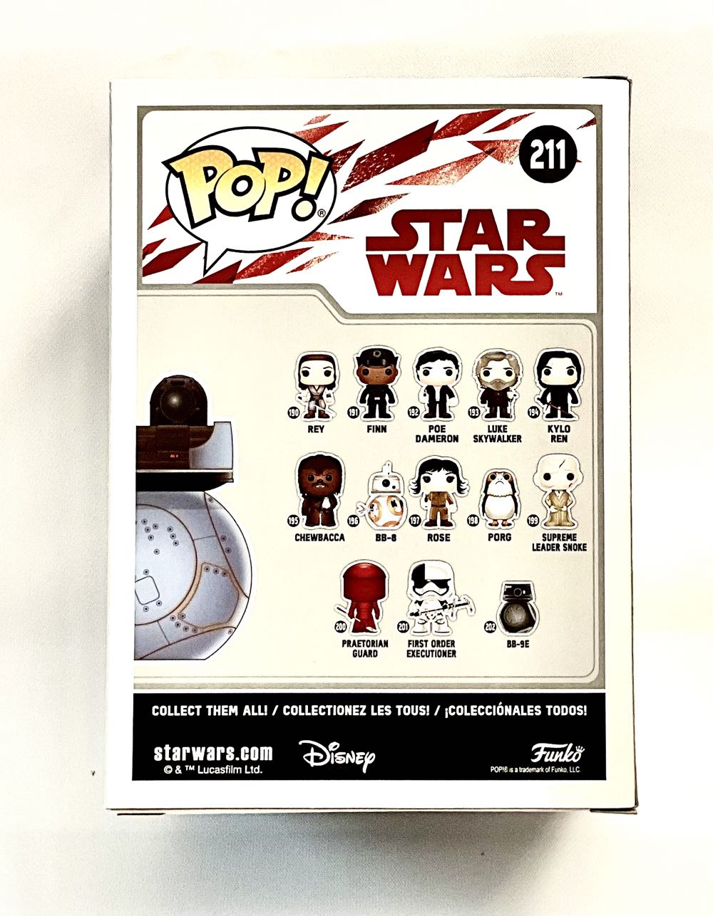 #211 Resistance BB Unit  (Funko Pop!) action figure collectible [Barcode 889698147606] - Main Image 2