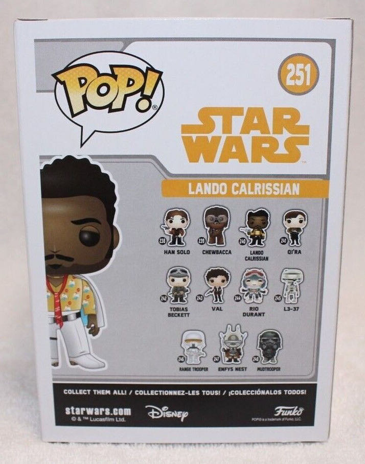 #251 Lando Calrissian  (Funko Pop!) action figure collectible [Barcode 889698278218] - Main Image 2