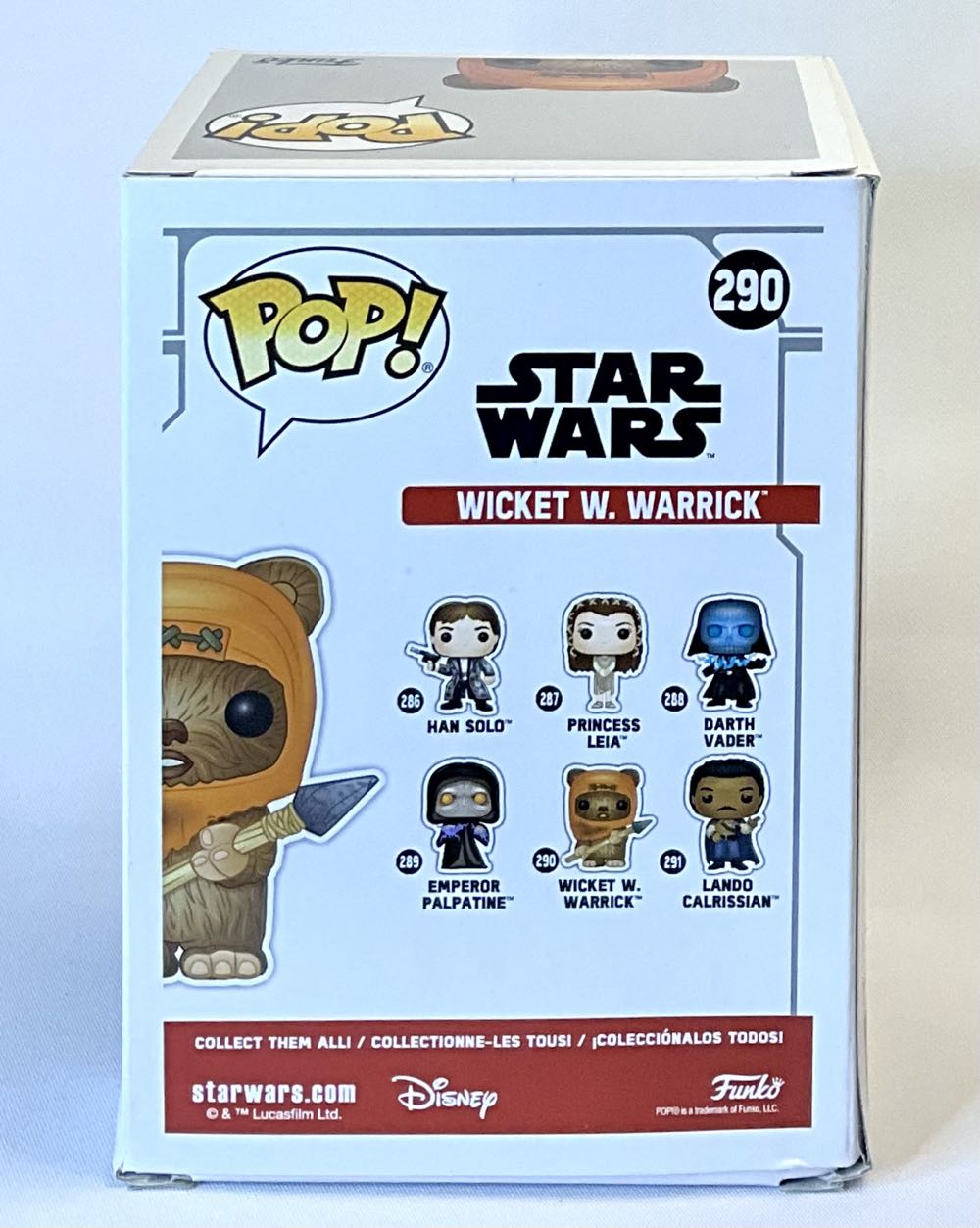 #290 Wicket W. Warrick  (Funko Pop!) action figure collectible [Barcode 889698375252] - Main Image 2