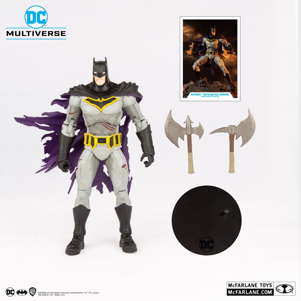 Batman - With Battle Damage - McFarlane Toys (Battle Damage) action figure collectible [Barcode 787926150124] - Main Image 3