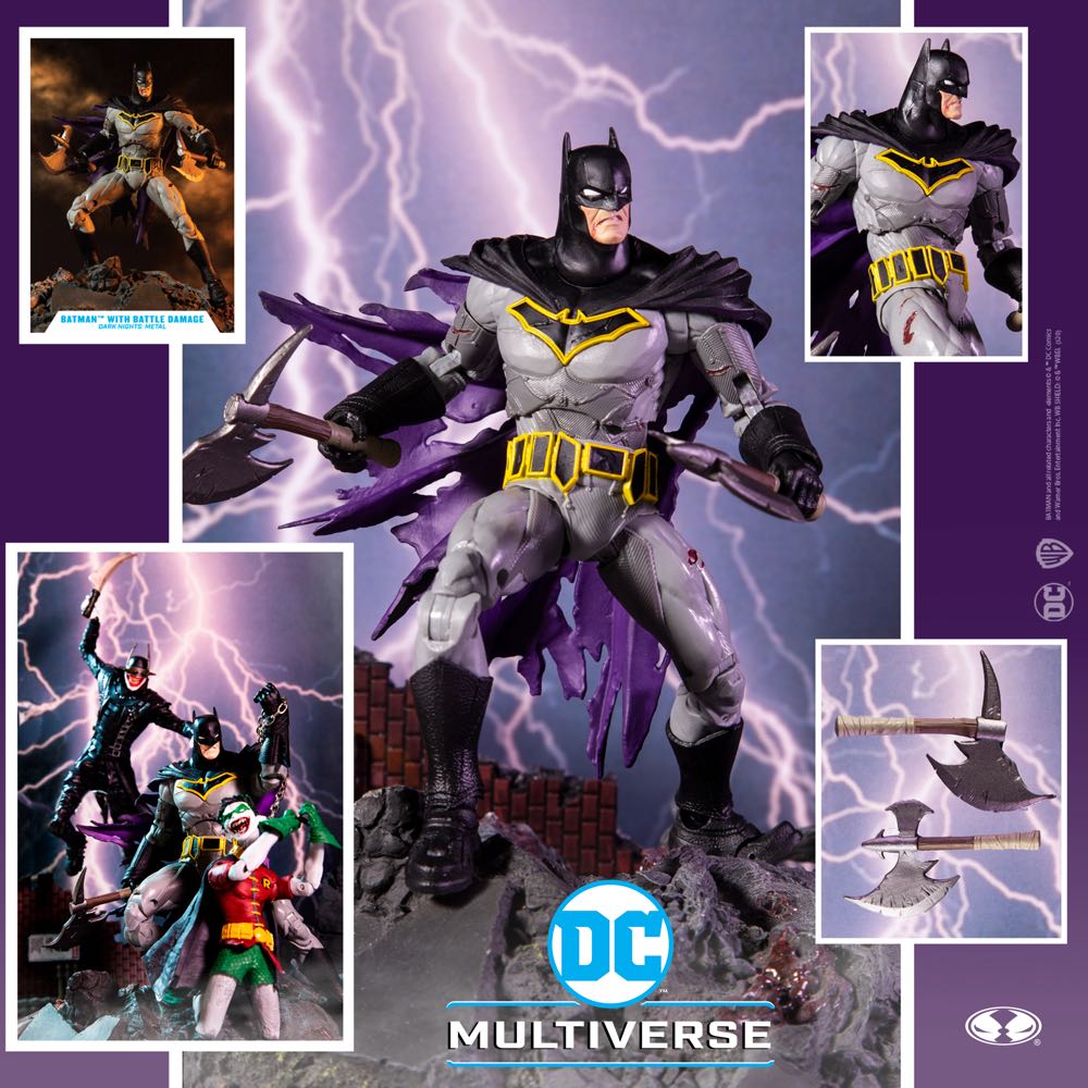 Batman - With Battle Damage - McFarlane Toys (Battle Damage) action figure collectible [Barcode 787926150124] - Main Image 4