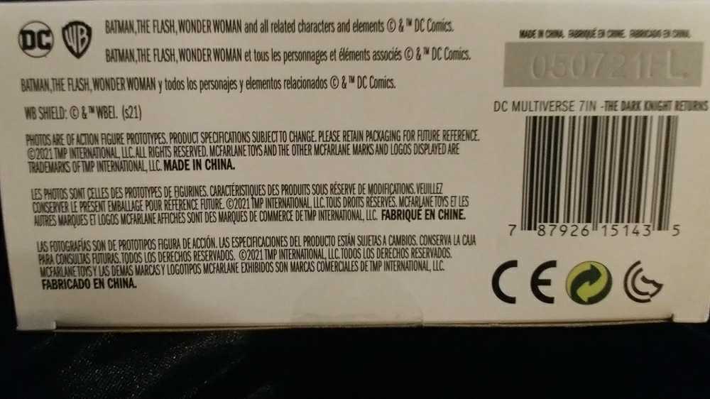 SELL Armored Batman (TDKR) - McFarlane Toys (DC Multiverse Wave 5) action figure collectible [Barcode 787926151435] - Main Image 4