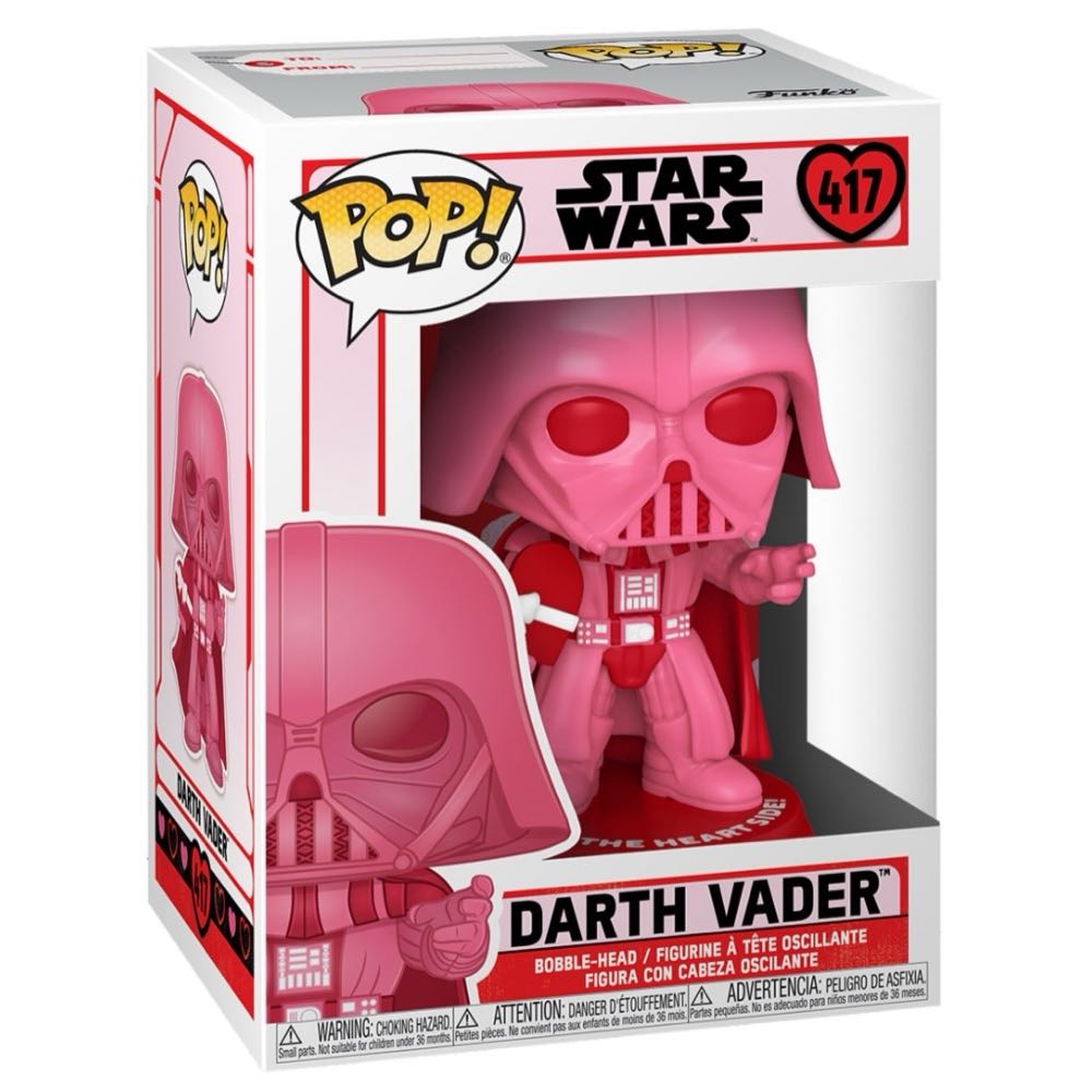 Star Wars: Valentines - Darth Vader #417 - Funko (Star Wars) (Funko Pop!) action figure collectible [Barcode 889698528726] - Main Image 4