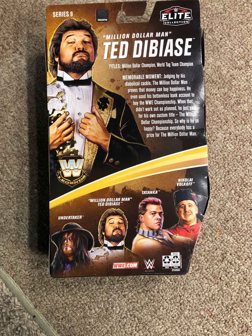 ELITE LEGENDS - MILLION DOLLAR MAN - Variant s9 - Mattel Wwe (WWE Mattel Elite Legends Series 9 Target Exclusive) action figure collectible [Barcode 887961948097] - Main Image 2