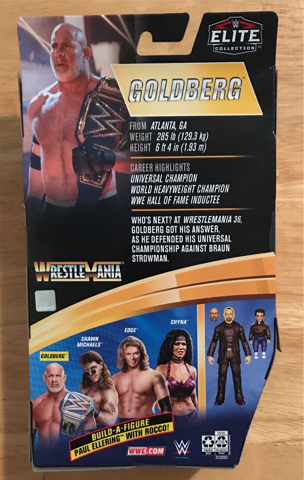 Goldberg - WWE Mattel (WWE Elite Wrestlemania 37 - 2021) action figure collectible [Barcode 887961922448] - Main Image 2