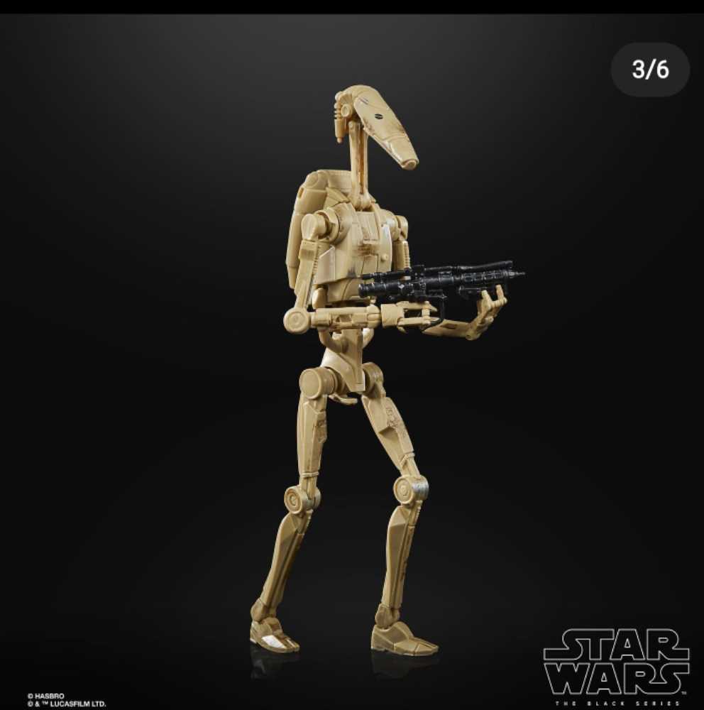 Battle Droid - Hasbro (Star wars black 6” 20th Ann. EP 1) (Star Wars Black 6 inch) action figure collectible [Barcode 5010993872404] - Main Image 3