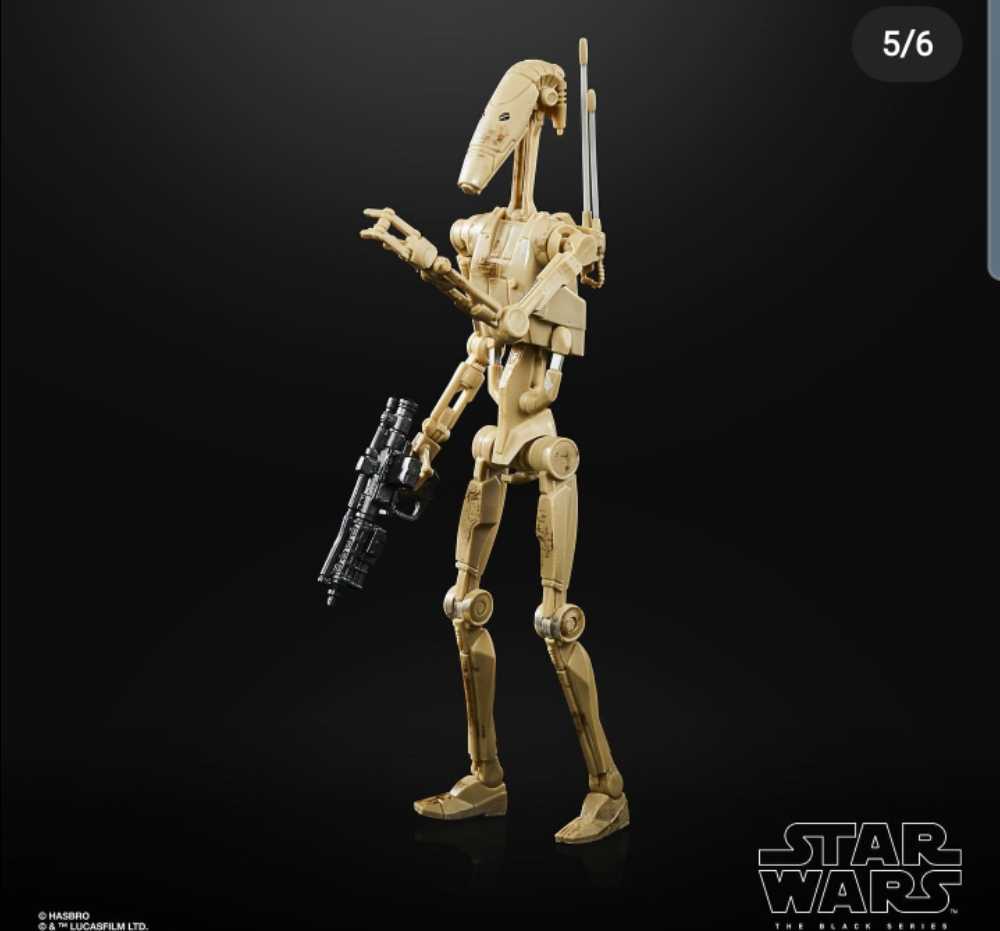 Battle Droid - Hasbro (Star wars black 6” 20th Ann. EP 1) (Star Wars Black 6 inch) action figure collectible [Barcode 5010993872404] - Main Image 4