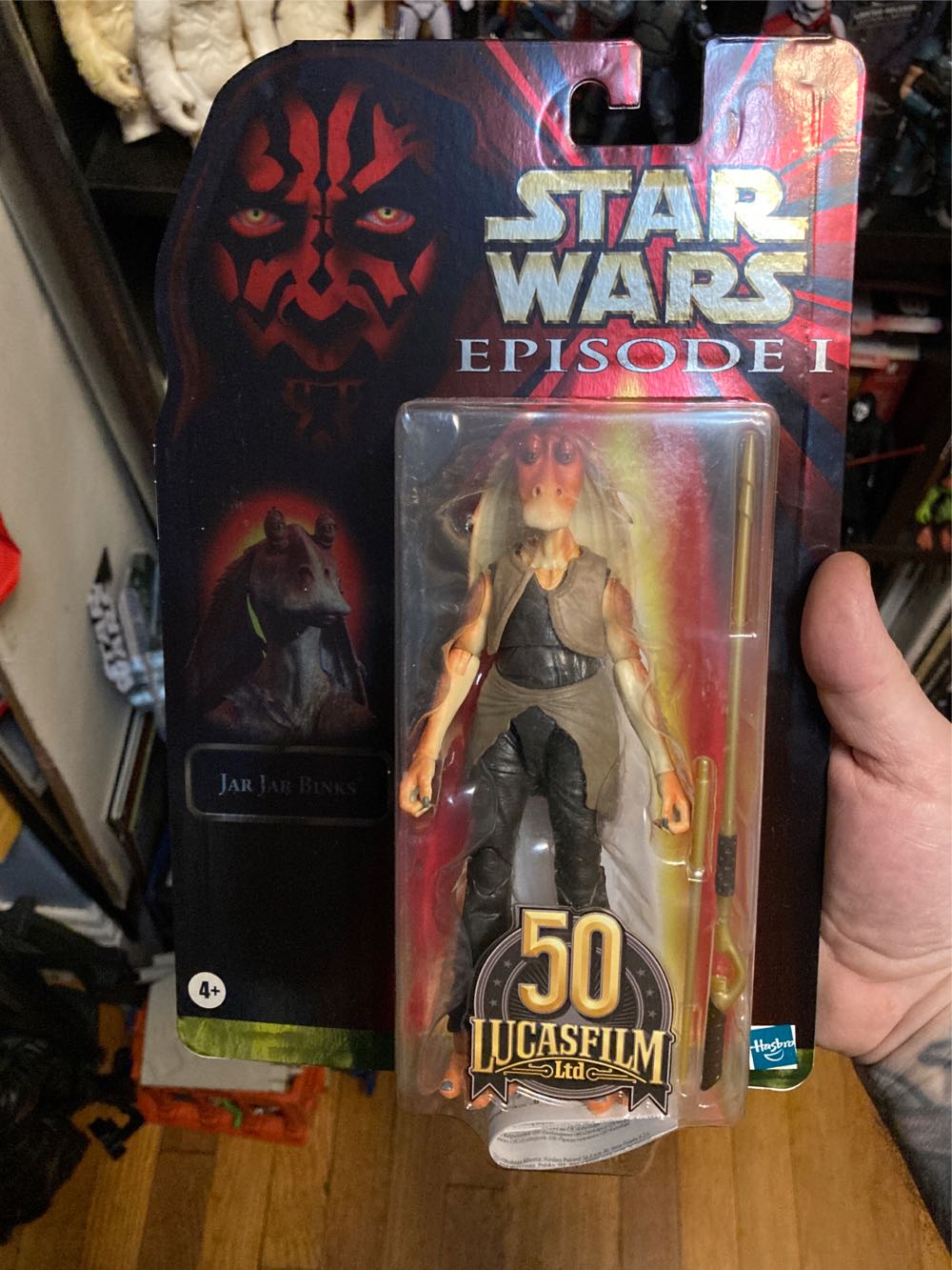 Jar Jar Binks - Hasbro (Star wars black 6” 20th Ann. EP 1) (Star Wars Black 6 inch) action figure collectible [Barcode 5010993866212] - Main Image 2