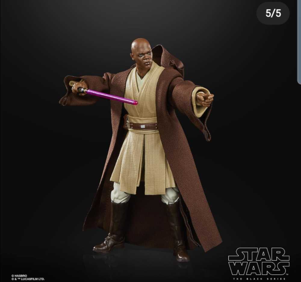 Mace Windu - Disney / Hasbro (Black Series 6” Exclusives 2020- Now) action figure collectible [Barcode 5010993866168] - Main Image 3