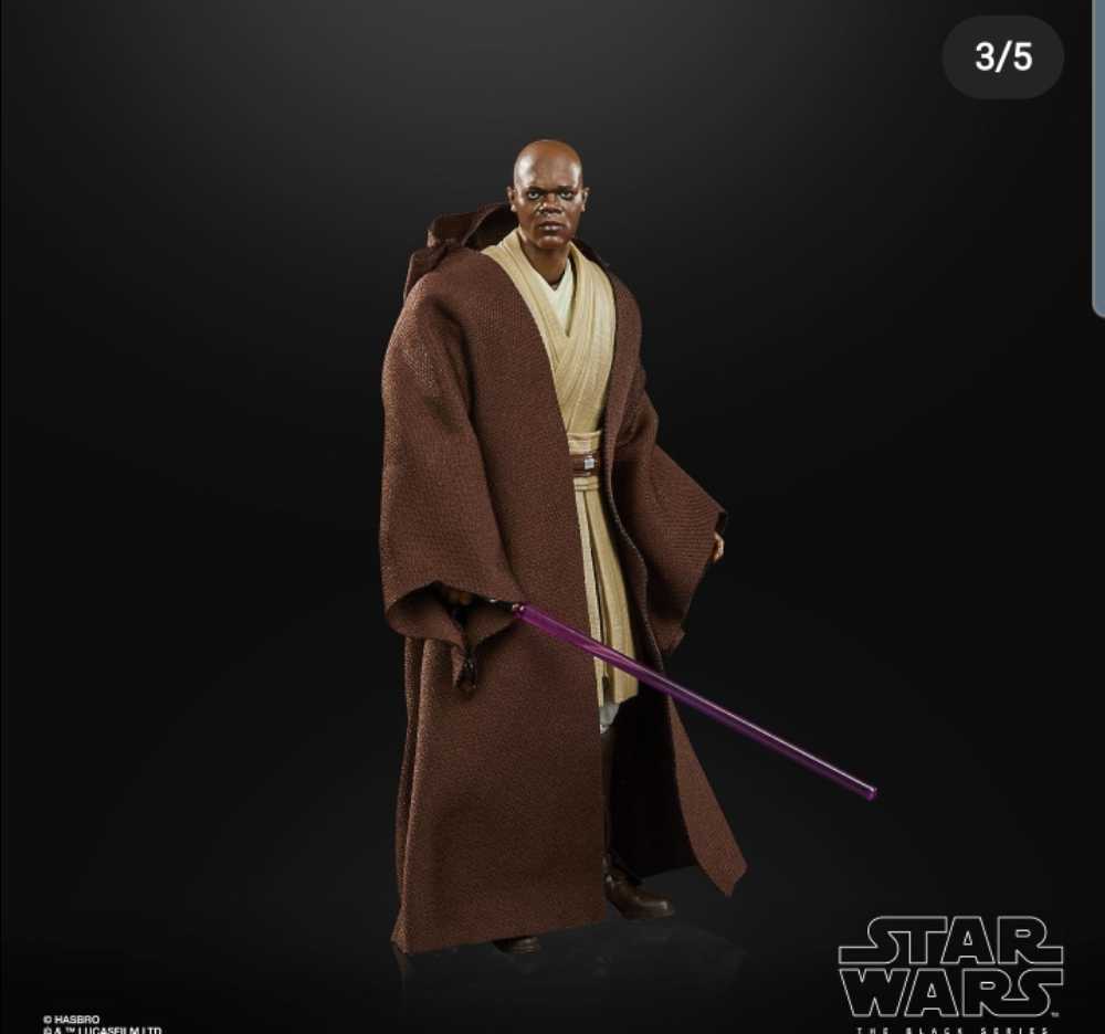 Mace Windu - Disney / Hasbro (Black Series 6” Exclusives 2020- Now) action figure collectible [Barcode 5010993866168] - Main Image 4