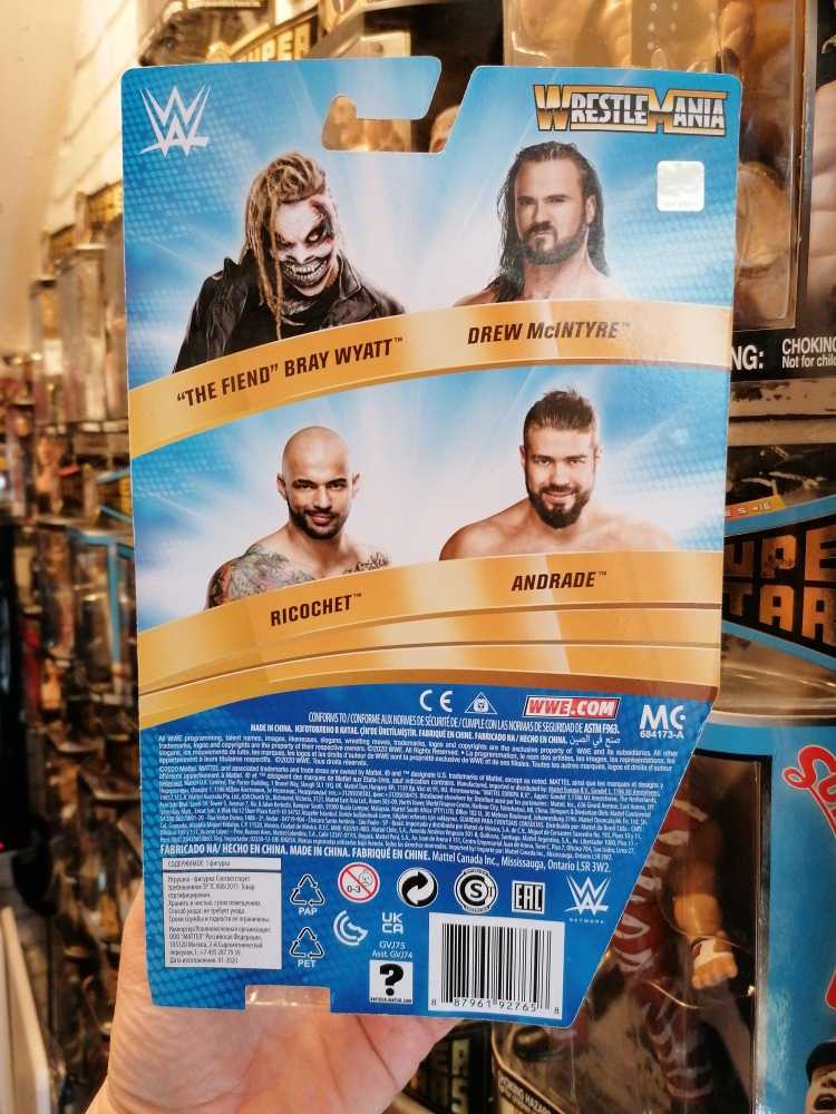 Bray Wyatt - WWE Basic Bray Wyatt (The Fiend) Wrestlemania - Mattel Wwe (WWE Basic Series Wrestlemania 37) action figure collectible [Barcode 887961927658] - Main Image 2