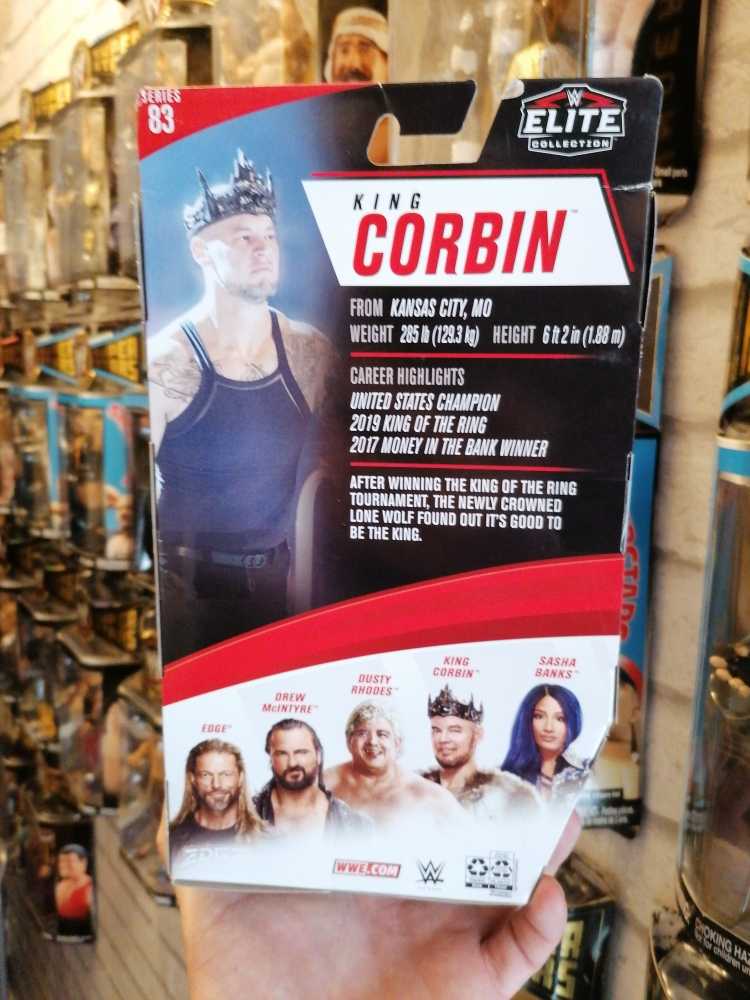 King Corbin Series 83 - Mattel Wwe (WWE Elite Series 83) action figure collectible [Barcode 887961922387] - Main Image 2