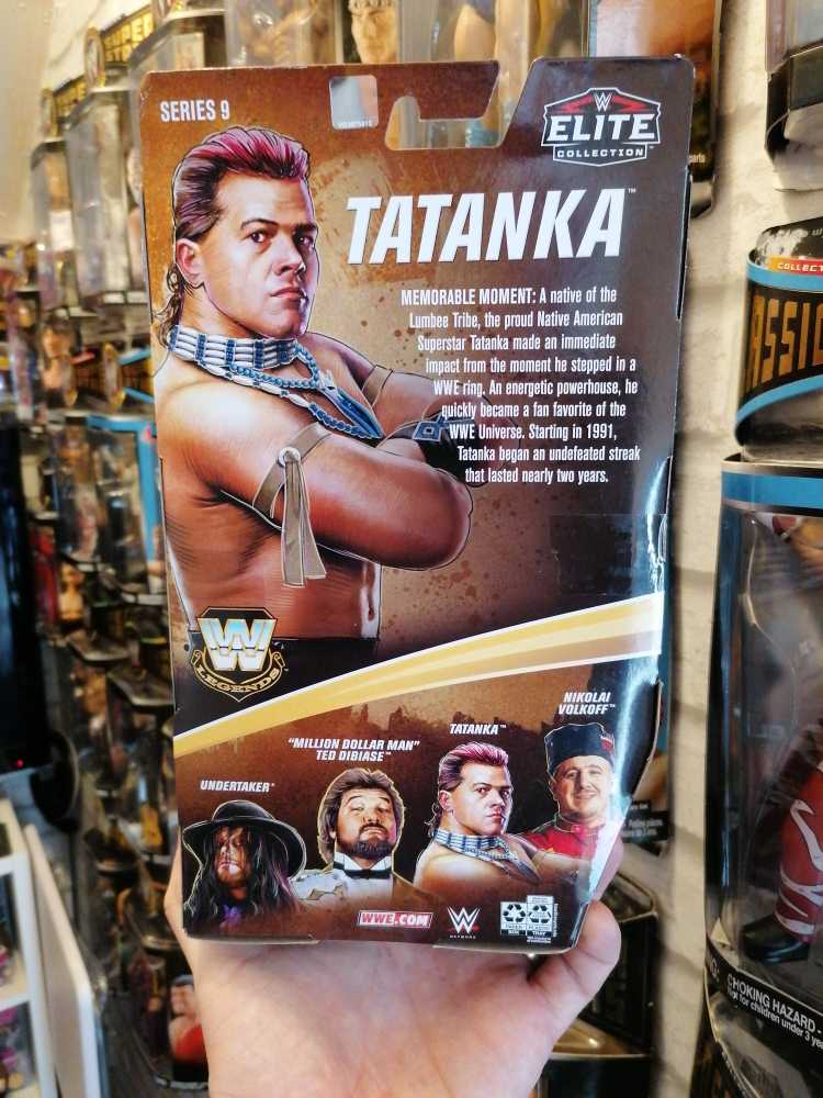 Tatanka - Mattel Wwe (WWE Mattel Elite Legends Series 9 Target Exclusive) action figure collectible [Barcode 887961948158] - Main Image 2