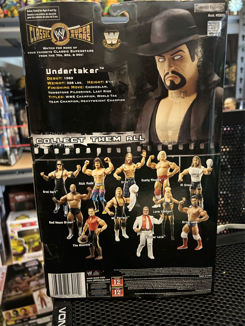 Undertaker LJN - Jakks Pacific WWE (WWE Jakks Classic Superstars) action figure collectible [Barcode 039897930152] - Main Image 2
