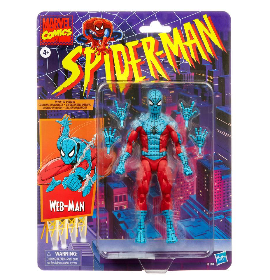 Web-man (Spider-man) - Hasbro (Spider-Man Retro Series) action figure collectible [Barcode 5010993842315] - Main Image 1