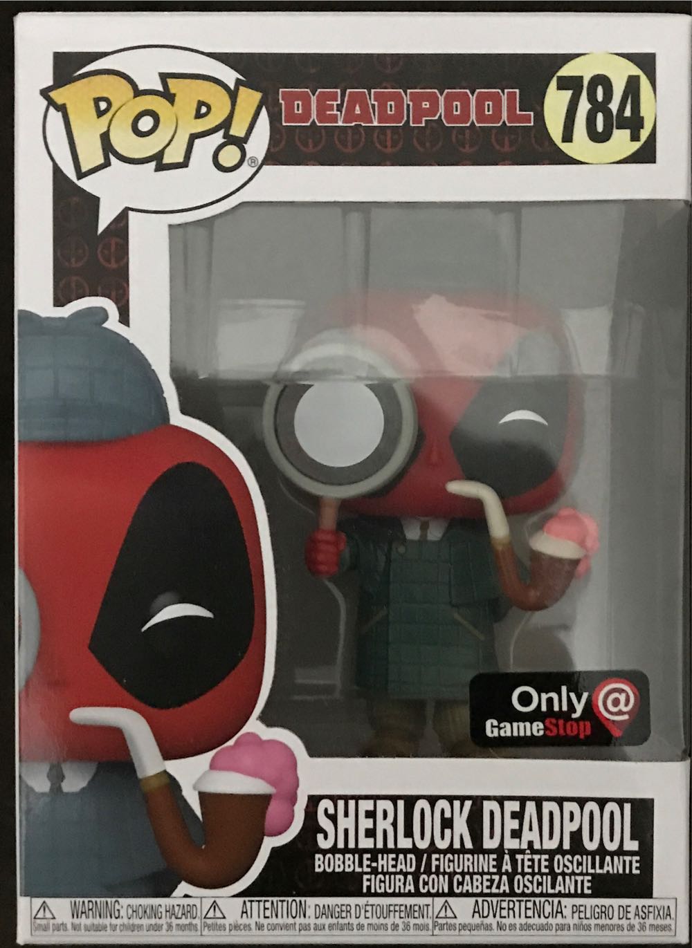 Marvel: Sherlock Deadpool GameStop Exclusive #784  action figure collectible [Barcode 889698546911] - Main Image 2