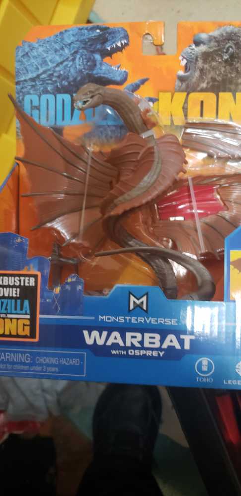 Vs King Kong Set Of Hong Kong Skullcrawler Warbat Playmates Godzilla Vs. Kong Monsterverse Warbat With Ospray 6” Inch Playmates Monsterverse Godzilla Vs Kong Warbat W Osprey New - Playmates action figure collectible [Barcode 043377353072] - Main Image 2