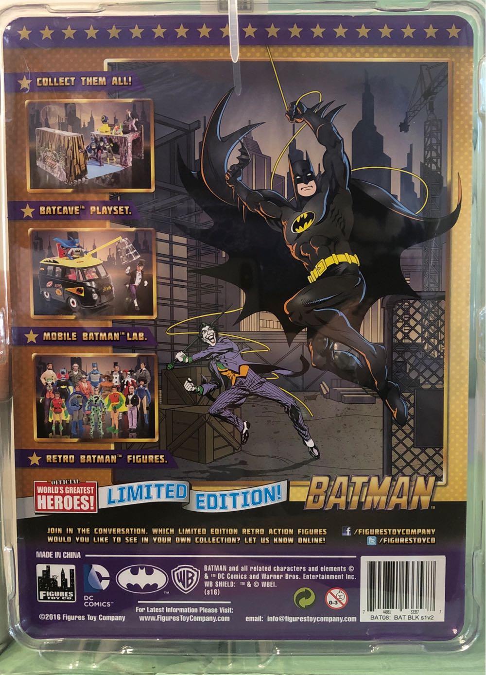 Batman - Figures Toy Company (Batman) action figure collectible [Barcode 744881533577] - Main Image 2