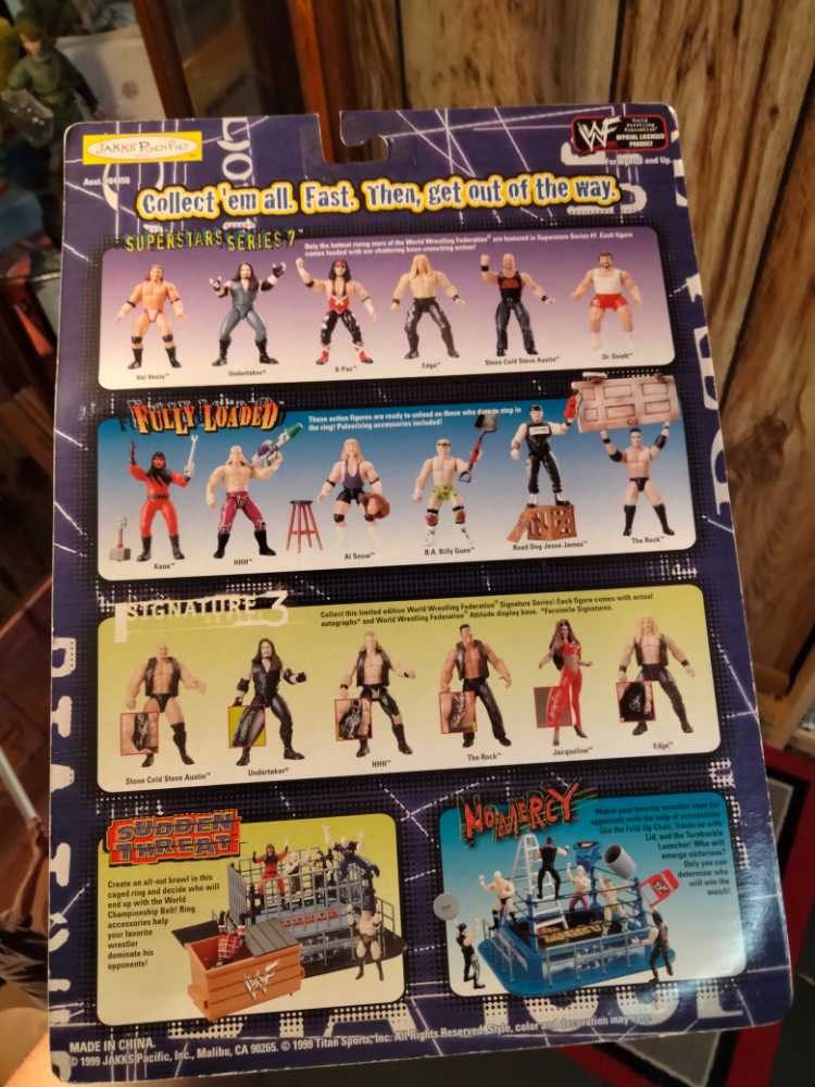 Owen Hart (Blue Blazer) - Jakks Pacific (WWF Jakks Pacific BCA DTA Tour Series 2) action figure collectible [Barcode 039897844527] - Main Image 2