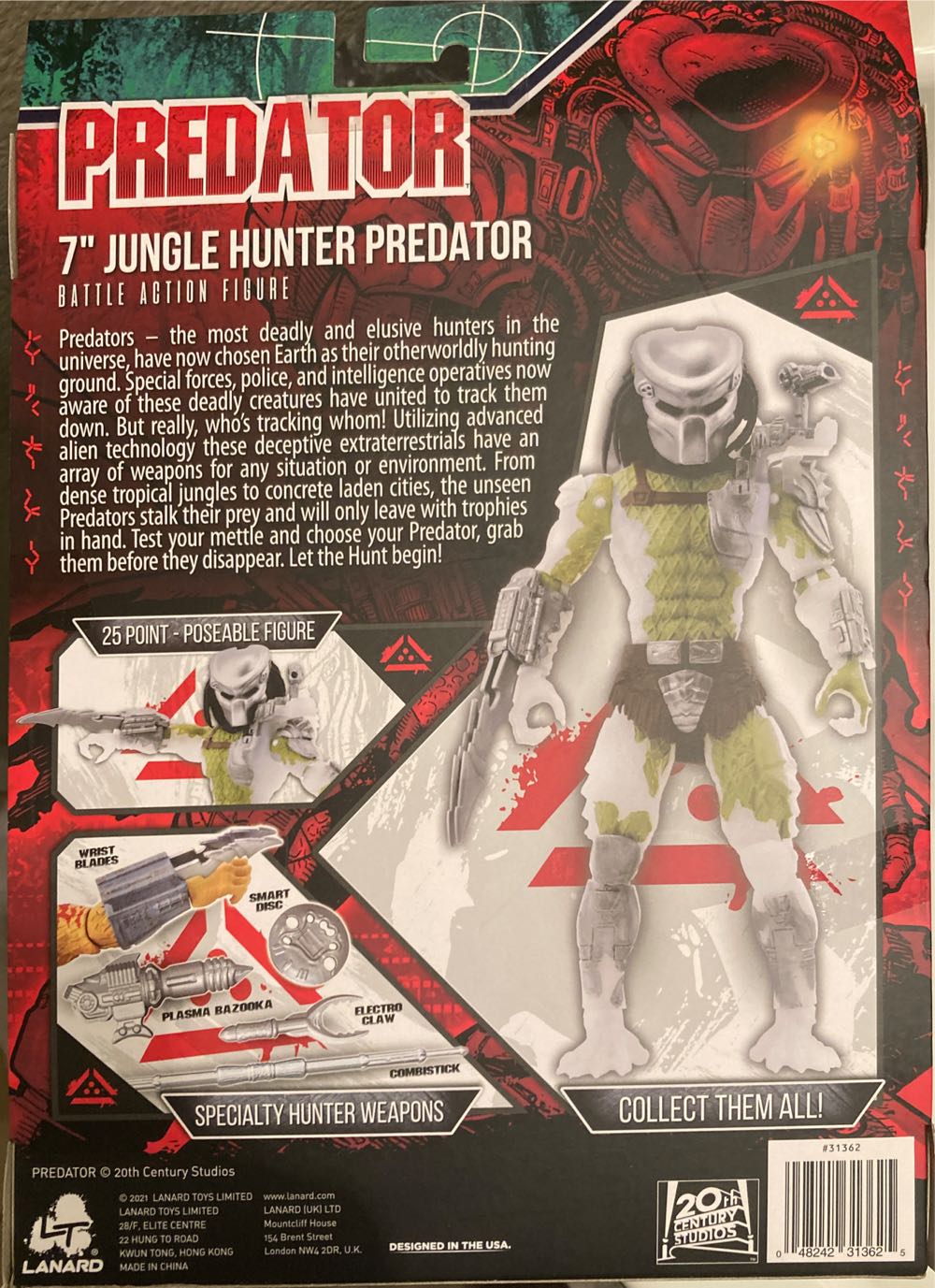 Lanard Toys: Hunter Series Jungle Hunter Predator - Lanard Toys (Predator) action figure collectible [Barcode 048242313625] - Main Image 2