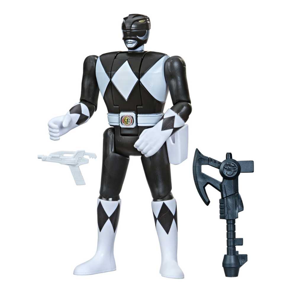 Mighty Morphin Power Rangers Retro Morphin Black Ranger Zack - Hasbro (Mighty Morphin Power Rangers) action figure collectible [Barcode 5010993782734] - Main Image 3