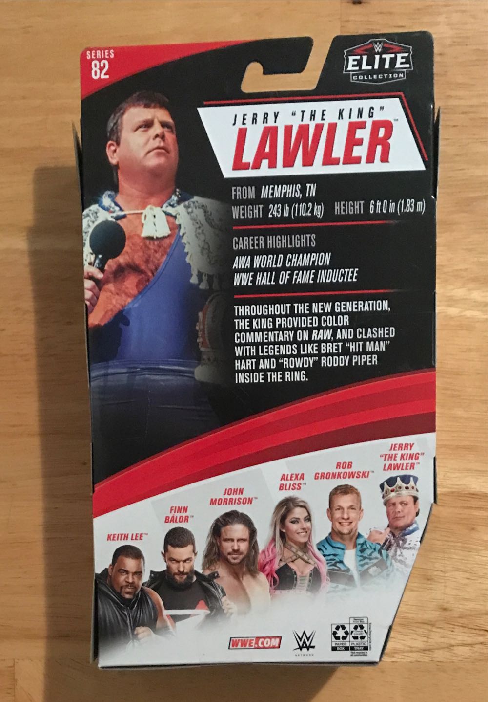 WWE Jerry ”The King” Lawler- Elite Series - Mattel (Wwe Elite) action figure collectible [Barcode 887961922066] - Main Image 2