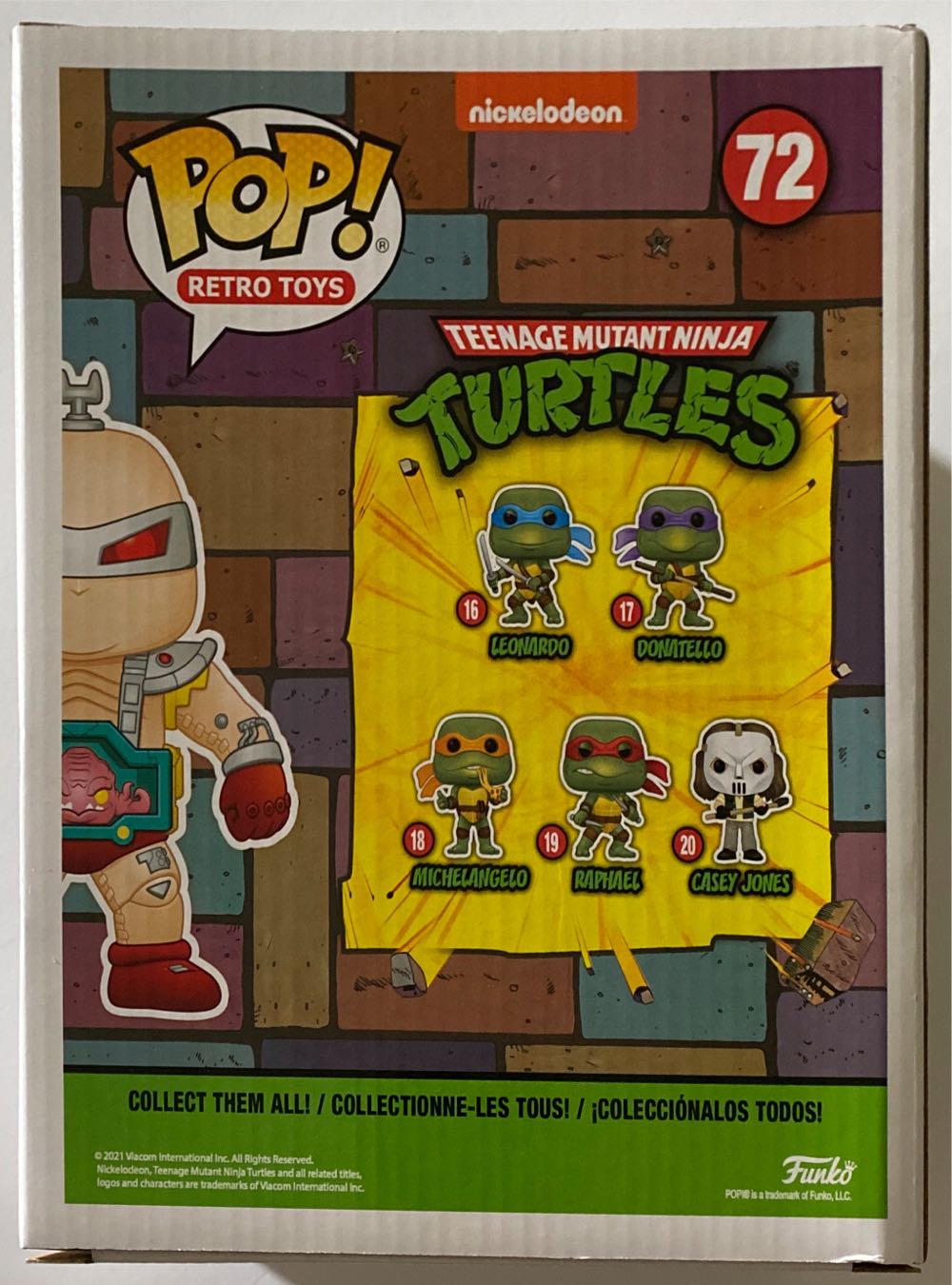 TMNT: Funko Pop! Teenage Mutant Ninja Turtles - Krang #72 - Funko Pop! Retro Toys (Teenage Mutant Ninja Turtles) action figure collectible [Barcode 889698514064] - Main Image 2