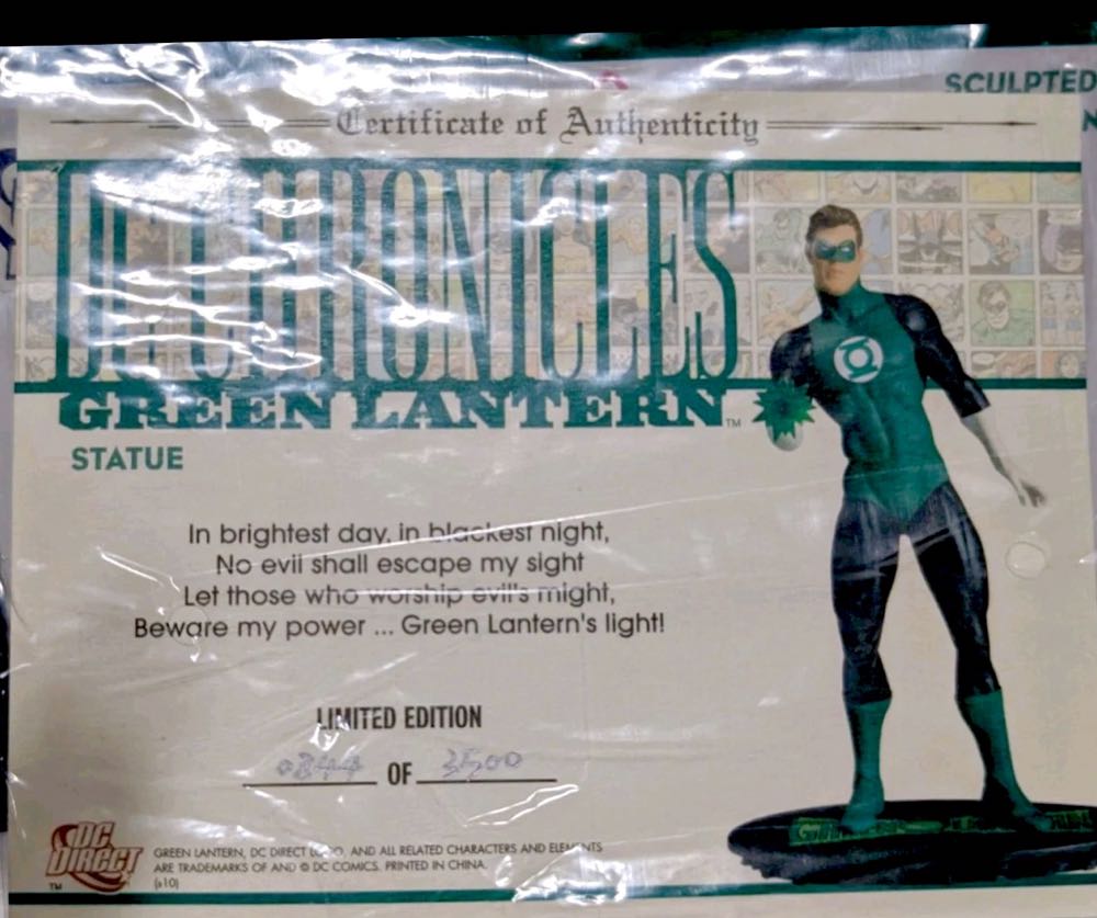 DC Direct DC Chronicles Green Lantern Limited Edition Porcelain Statue - DC Direct (DC Chronicles) action figure collectible [Barcode 761941295084] - Main Image 3
