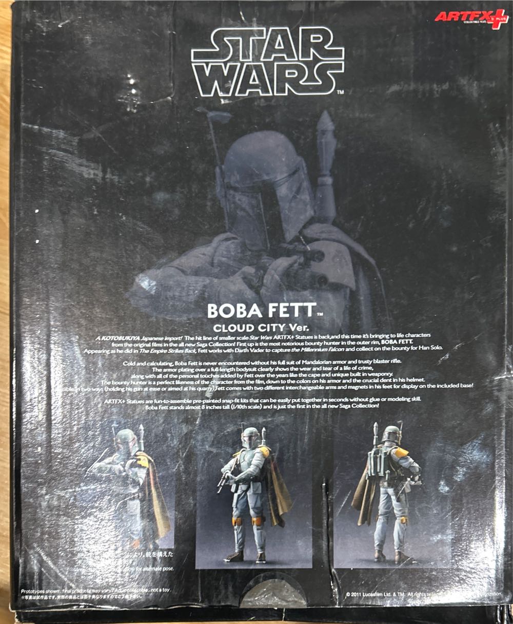Boba Fett Cloud City Version Artfx Statue Kotobukiya Star Wars: Empire Strikes Back  (Star Wars) action figure collectible [Barcode 603259999257] - Main Image 4