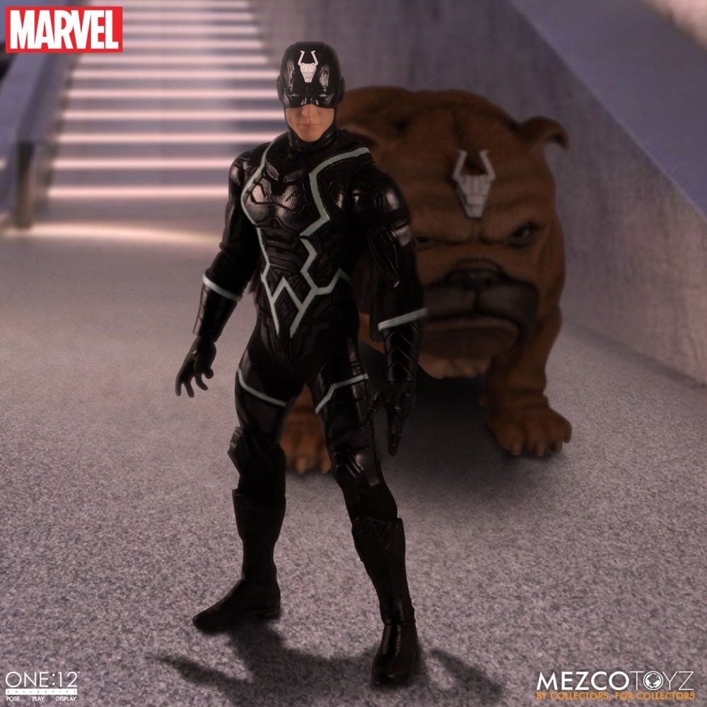 Black Bolt & Lockjaw - Mezco (Marvel) (Marvel MezcoToyz) action figure collectible [Barcode 696198771008] - Main Image 2