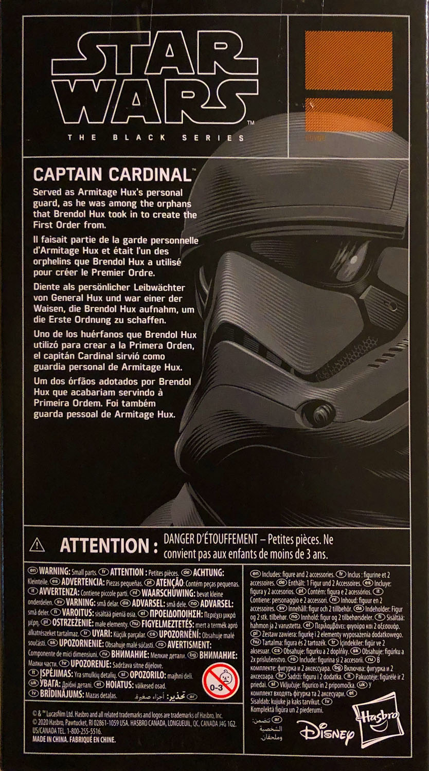 Captain Cardinal - Disney/Hasbro (Star Wars The Black Series 6) action figure collectible - Main Image 2