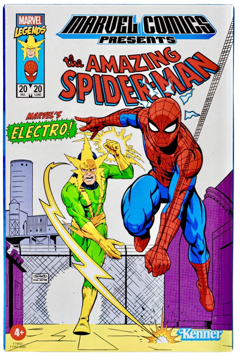 Marvel Legends Kenner Retro 3.75” Marvel Presents SPIDER-MAN & ELECTRO (Hasbro Pulse Exclusive) - Hasbro (Marvel Legends 3.75” Retro) action figure collectible - Main Image 2