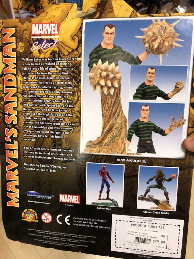Marvel Select Sandman - Diamond Select (Marvel Select) action figure collectible - Main Image 2