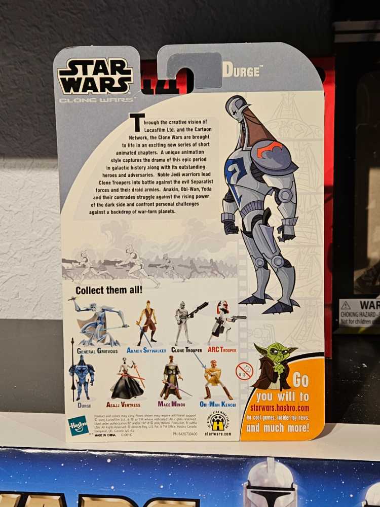 Durge   (2003 The Clone Wars Realistic-Animated) action figure collectible [Barcode 653569054009] - Main Image 2