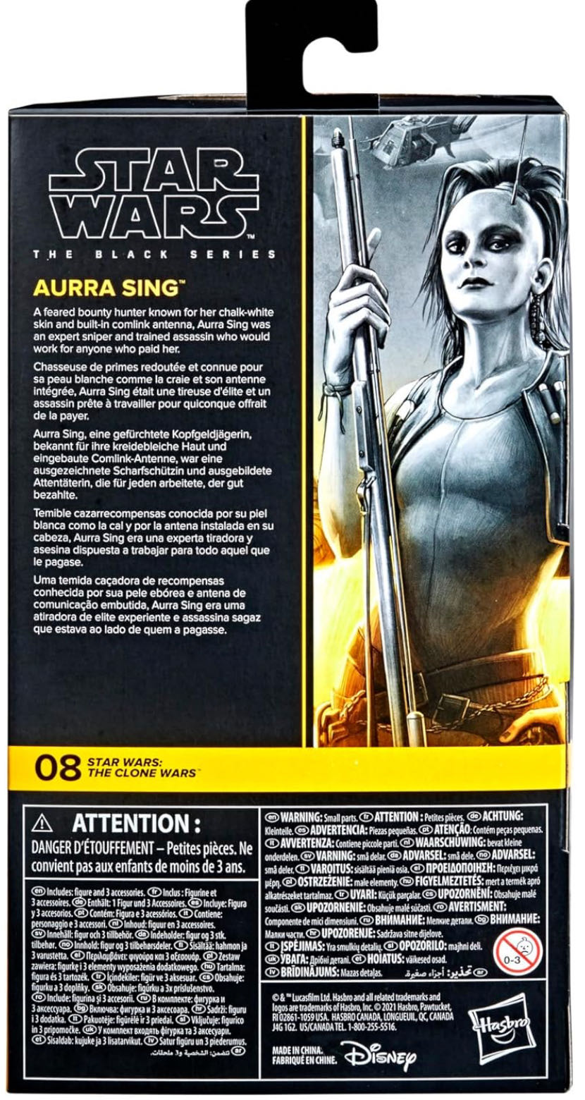 CW 08 Aurra Sing - Hasbro (Clone Wars Animated Series) action figure collectible - Main Image 2