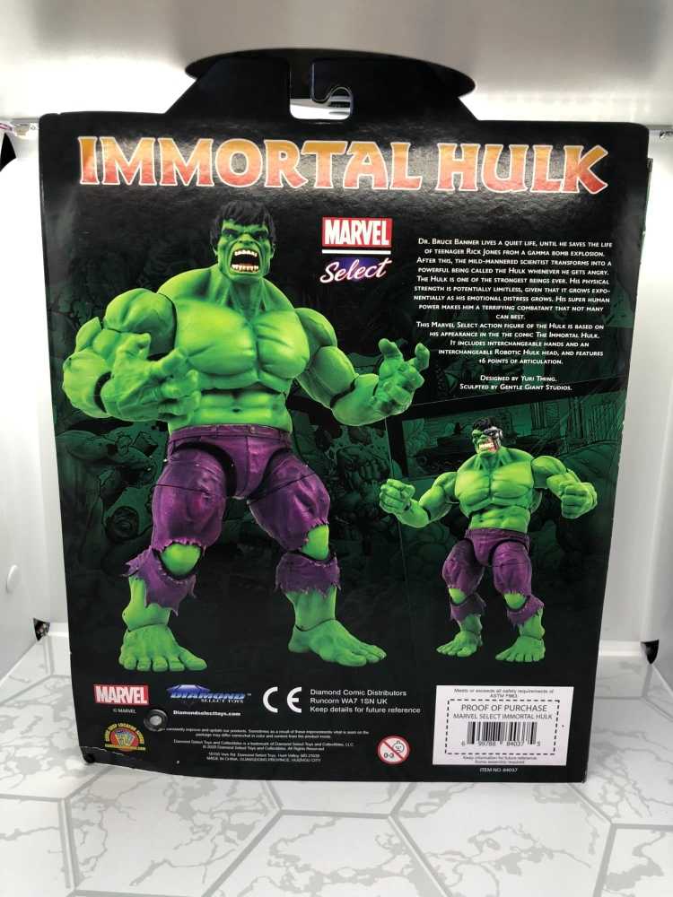 Marvel Select Immortal Hulk - Diamond Select (Marvel Select) action figure collectible - Main Image 2