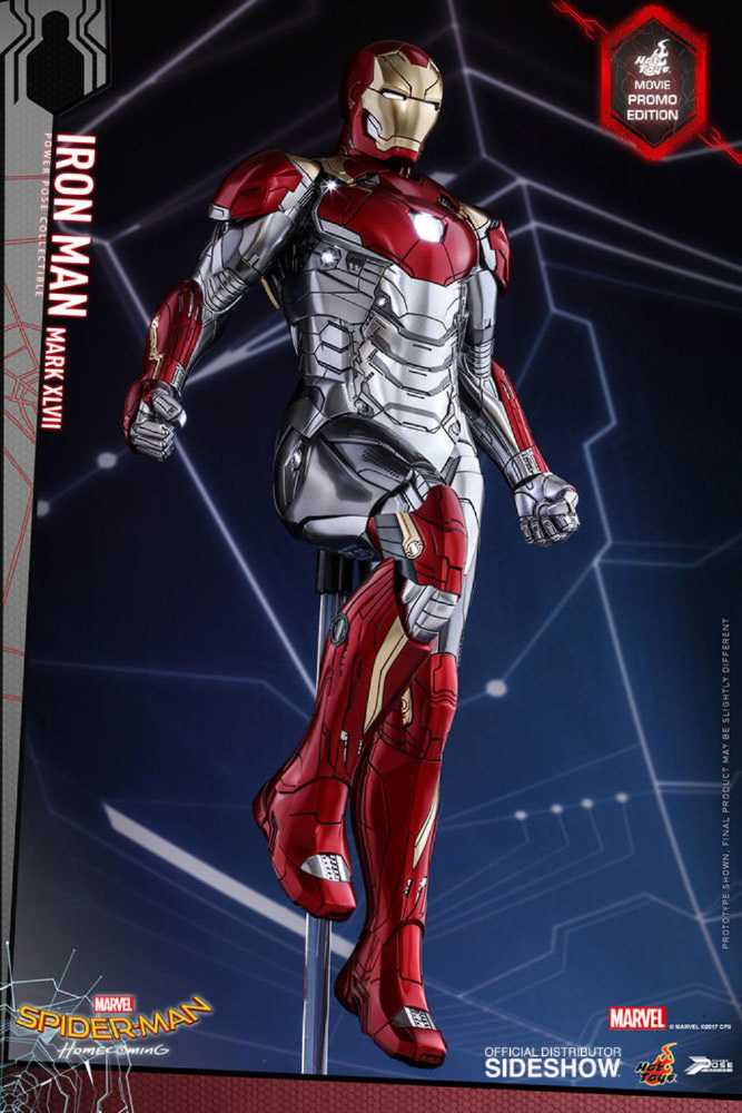 Mark XLVII Iron Man  - Hot Toys (Spider-Man Homecoming) action figure collectible [Barcode 4897011183763] - Main Image 4